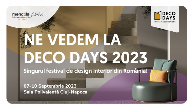 Peste 3500 de vizitatori și 300 designeri sunt așteptati la Deco Days 2023