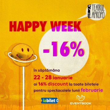  Programul lunii februarie la Teatrul Apropo