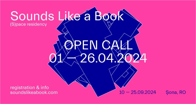 Sounds like a Book (S)pace residency @ Open Call