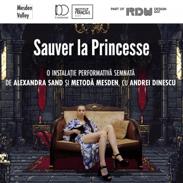 Instalația performativă Sauver la Princesse, prezentată în premieră la Institutul Francez din România la București