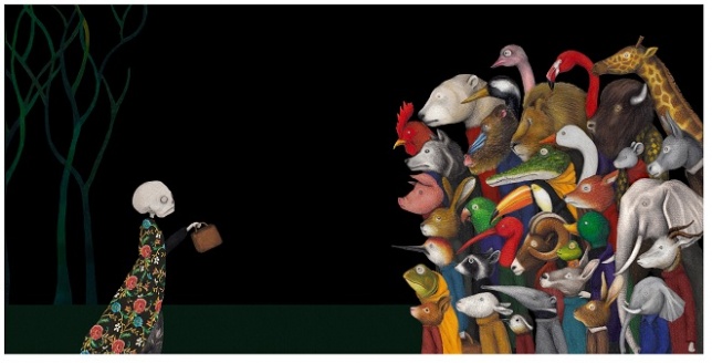 „Migranți”, expoziția cu lucrări de Issa Watanabe, una dintre cele mai renumite ilustratoare peruane, la Instituto Cervantes București 