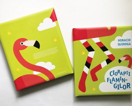 CRISTINA ELENA COROBLEANU // CIORAPII FLAMINGILOR DE HORACIO QUIROGA - CARTE POP-UP