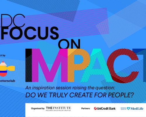Anu Niemonen, Kris Hoet şi Conn Bertish pe scena „ADC Focus on Impact”