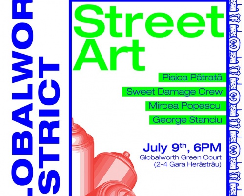 Street art și tehnologie în Globalworth District, într-o nouă ediție dedicată artelor vizuale