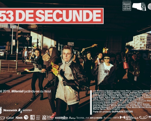 153 DE SECUNDE  - Manifestul milenialilor,  pe scena Centrului Național al Dansului din București