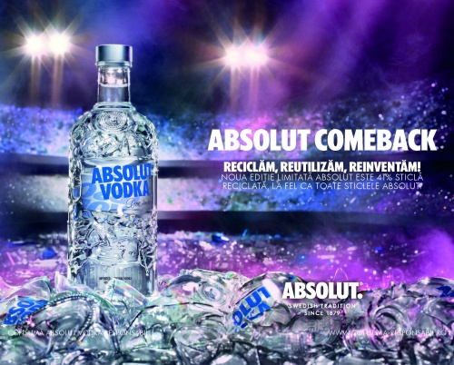 Absolut susține un lifestyle sustenabil prin ediția limitată Absolut Comeback!