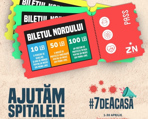 #7deacasă – BILETUL NORDULUI, un apel de solidaritate pentru spitalele din județul Botoșani