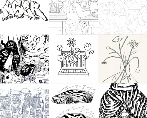 Stai acasă și colorează lucrările artiștilor tăi preferați