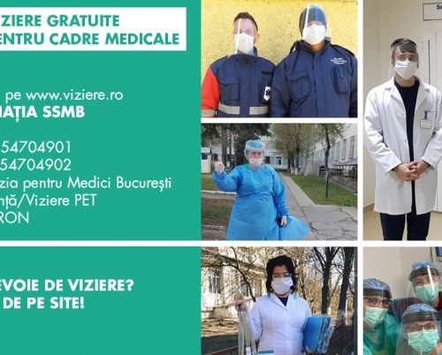  Viziere.ro: Misiunea „Viziere gratuite pentru prima linie” continuă și are nevoie de donații