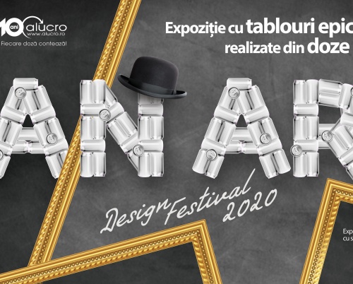 Caravană expoziţională cu tablouri realizate din doze de aluminiu, în cinci locaţii din Bucureşti 