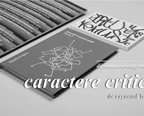 DIPLOMA Viewing Rooms // Caractere critice, o colecție de lucrări de graphic design îngrijită de Raymond Bobar