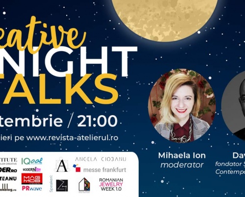  Conferinţele Creative Night Talk continuă în luna septembrie