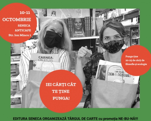 Târg suprarealist cu cărți gratis la Seneca Anticafe