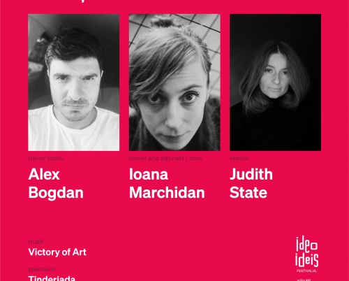 Judith State, Alex Bogdan și Ioana Marchidan - formatorii Ideo Ideis Festivalul #16 în București