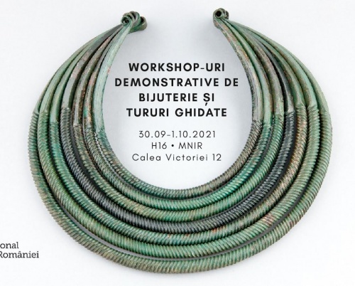  Workshop-uri demonstrative de bijuterie și tururi ghidate la Muzeul Național de Istorie a României în cadrul Romanian Jewelry Week 2.0
