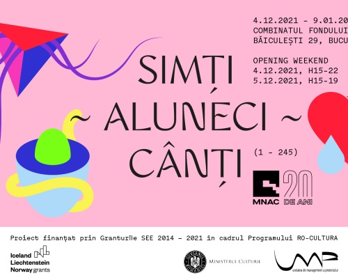 TRIUMF AMIRIA. Muzeul Culturii Queer [?]  prezintă expoziția „SIMȚI ~ ALUNECI ~ CÂNȚI”