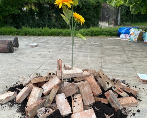 Expoziția Stop the War (in Ukraine) în Piața Regelui Mihai din București