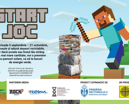 Start Joc! Școlile din sectorul 2 sunt implicate într-o campanie de colectare separată a deșeurilor