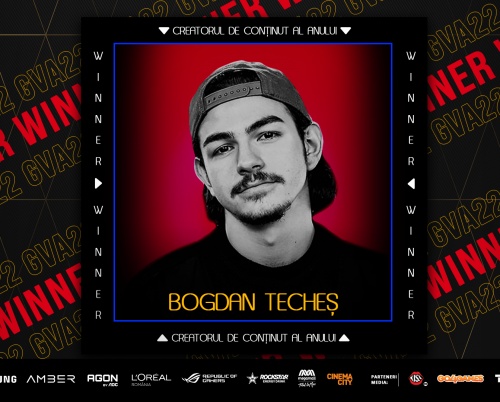 Bogdan Techeș câștigă distincția de creatorul de conținut al anului  la Gaming Video Awards 2022