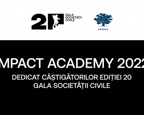 Impact Academy, masterclass-ul dedicat câștigătorilor Galei Societății Civile revine în 2022