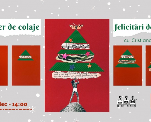 Atelier de colaje cu felicitări de iarnă 