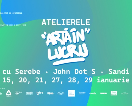 Vezi fotografii de la atelierele “Artă în lucru”, cu Serebe, John Dot S și Sandi