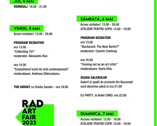 Se apropie deschiderea RAD Art Fair - prima inițiativă comună a galeriilor de artă contemporană din România