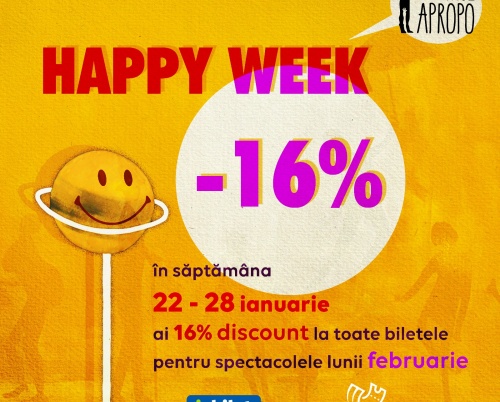  Programul lunii februarie la Teatrul Apropo