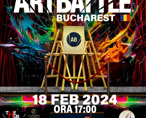 Competiția de pictură live Art Battle Bucharest, pe 18 februarie la Palatul Bragadiru