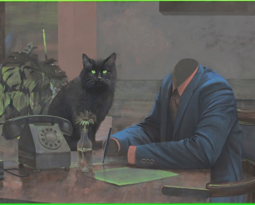 Vila Catena, un nou spațiu cultural în București, se deschide cu expoziția Cats Are Taking Over 