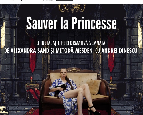 Instalația performativă Sauver la Princesse, prezentată în premieră la Institutul Francez din România la București