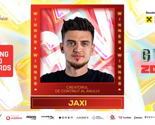 Jaxi a fost desemnat Creatorul de conținut al anului  la Gaming Video Awards 2025
